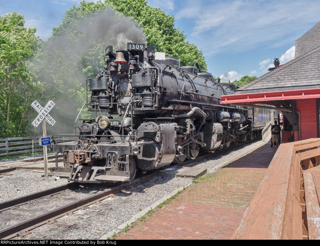 WMSR 1309 during the layover in Frostburg